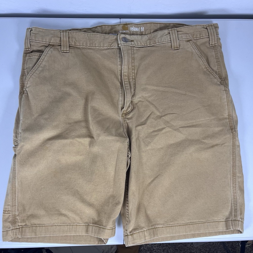 Carhartt Relaxed Fit Rugged Flex Canvas Work Shorts Mens 42 Workwear 102514-918